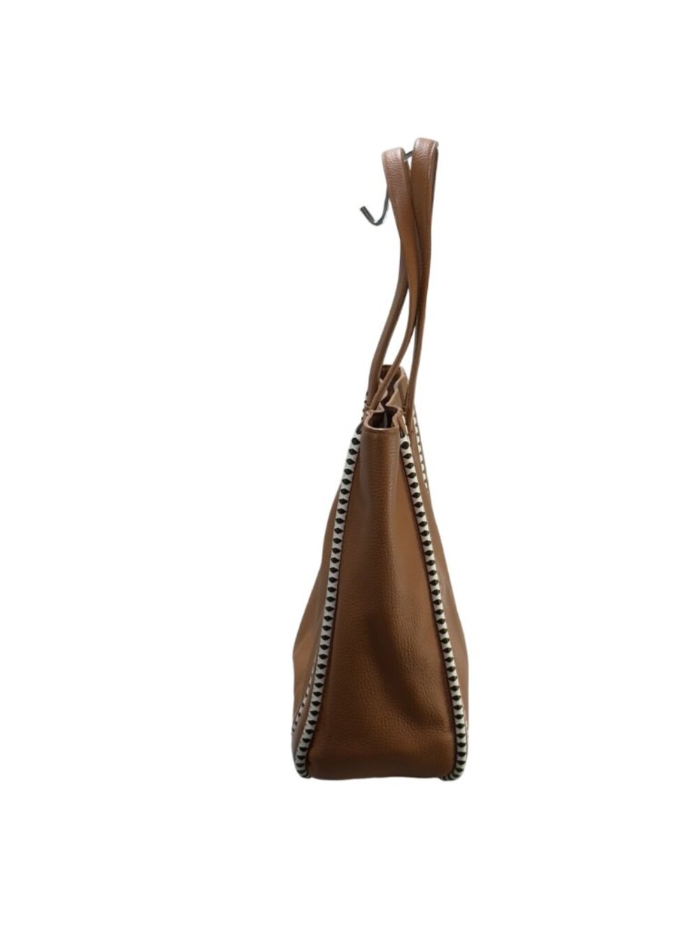 KATE SPADE New York Sheffield Dorma Brown Leather Tote White/Black Trim Detail - Picture 6 of 13